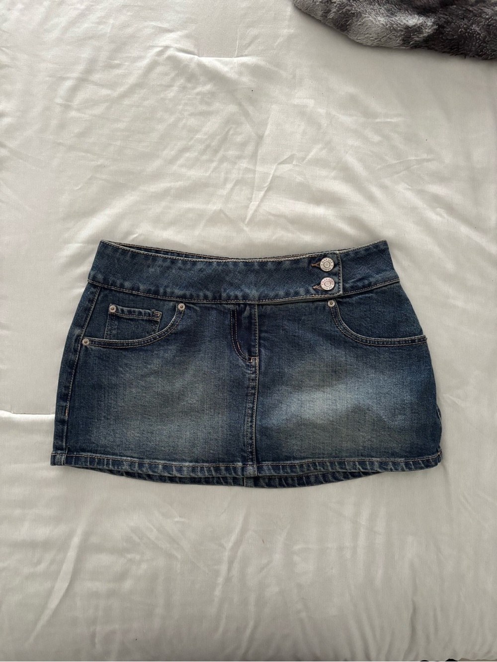 Denim Micro Skort